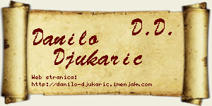Danilo Đukarić vizit kartica